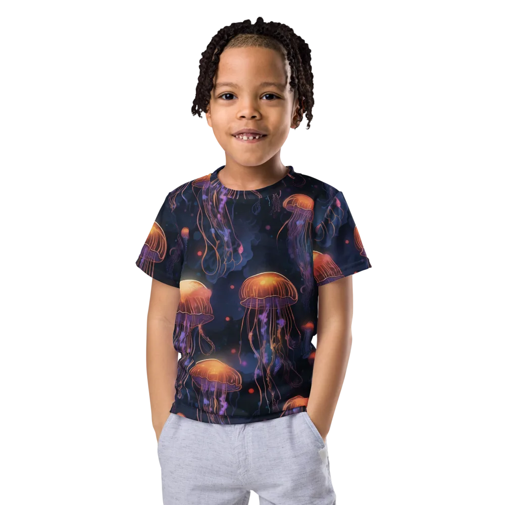 Luminous Undertow on Kids Crew Neck T-Shirt — Front