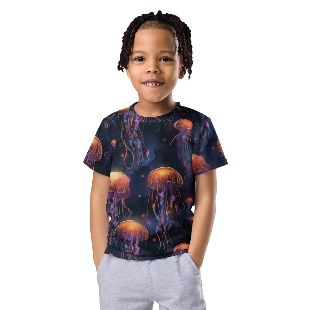 Luminous Undertow on Kids Crew Neck T-Shirt — Front