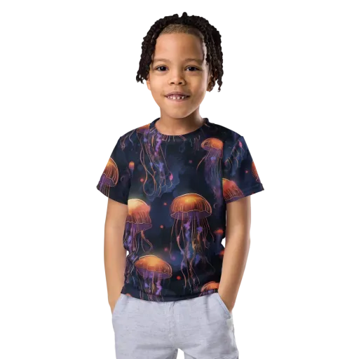Luminous Undertow on a Kids Crew Neck T-Shirt