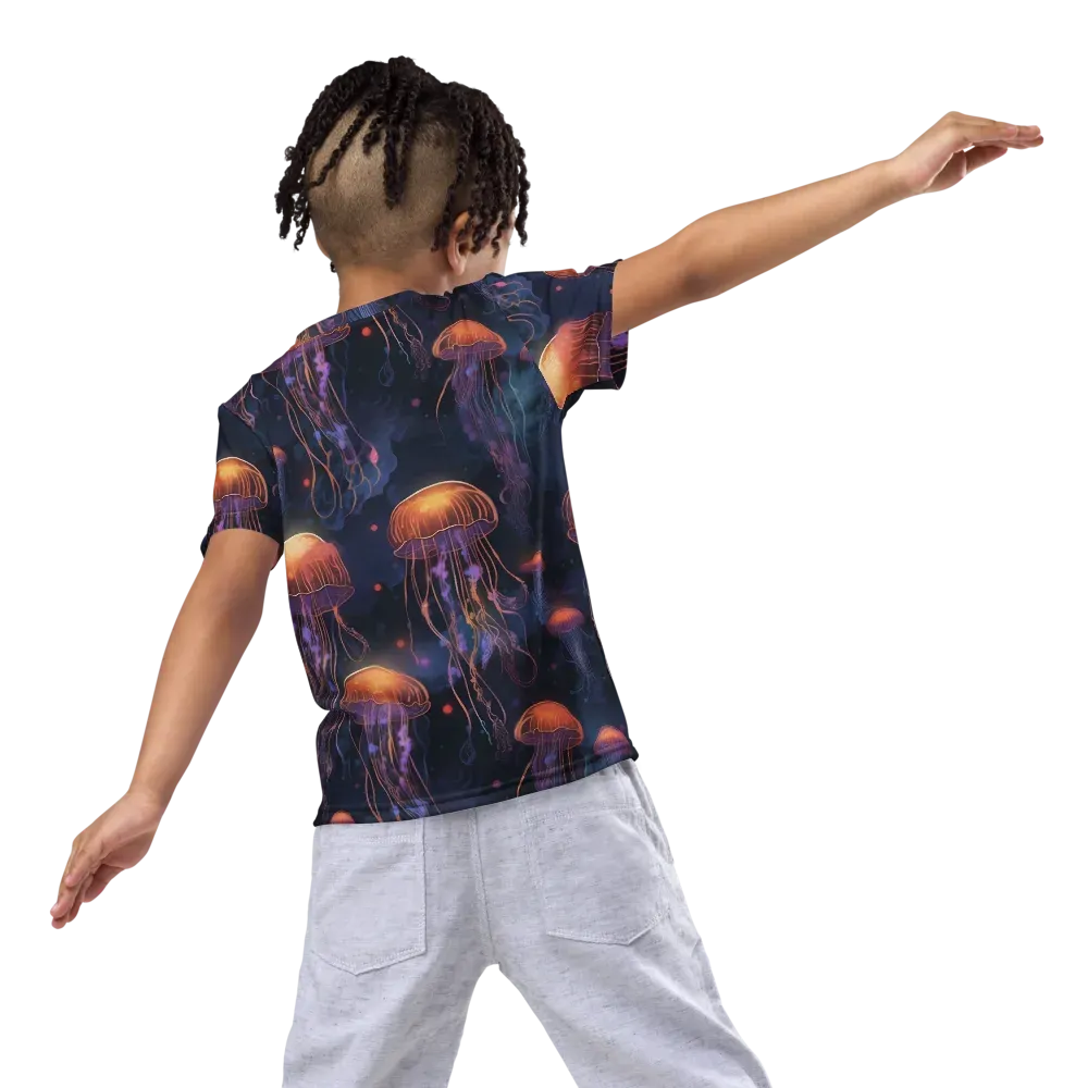 Luminous Undertow on Kids Crew Neck T-Shirt — Back