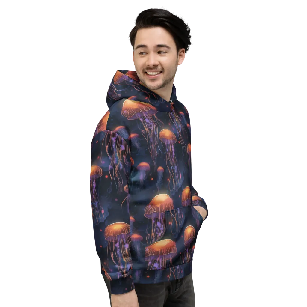 Luminous Undertow on Hoodie — Right
