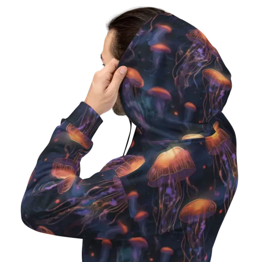 Luminous Undertow on a Hoodie