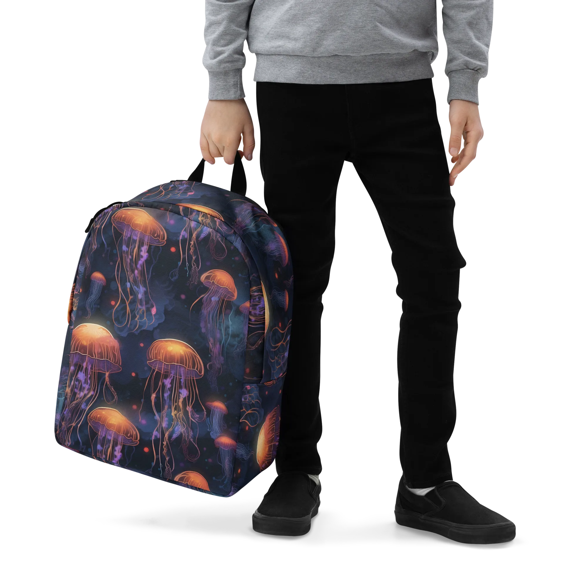 Luminous Undertow on Minimalist Backpack — Zoomed-in