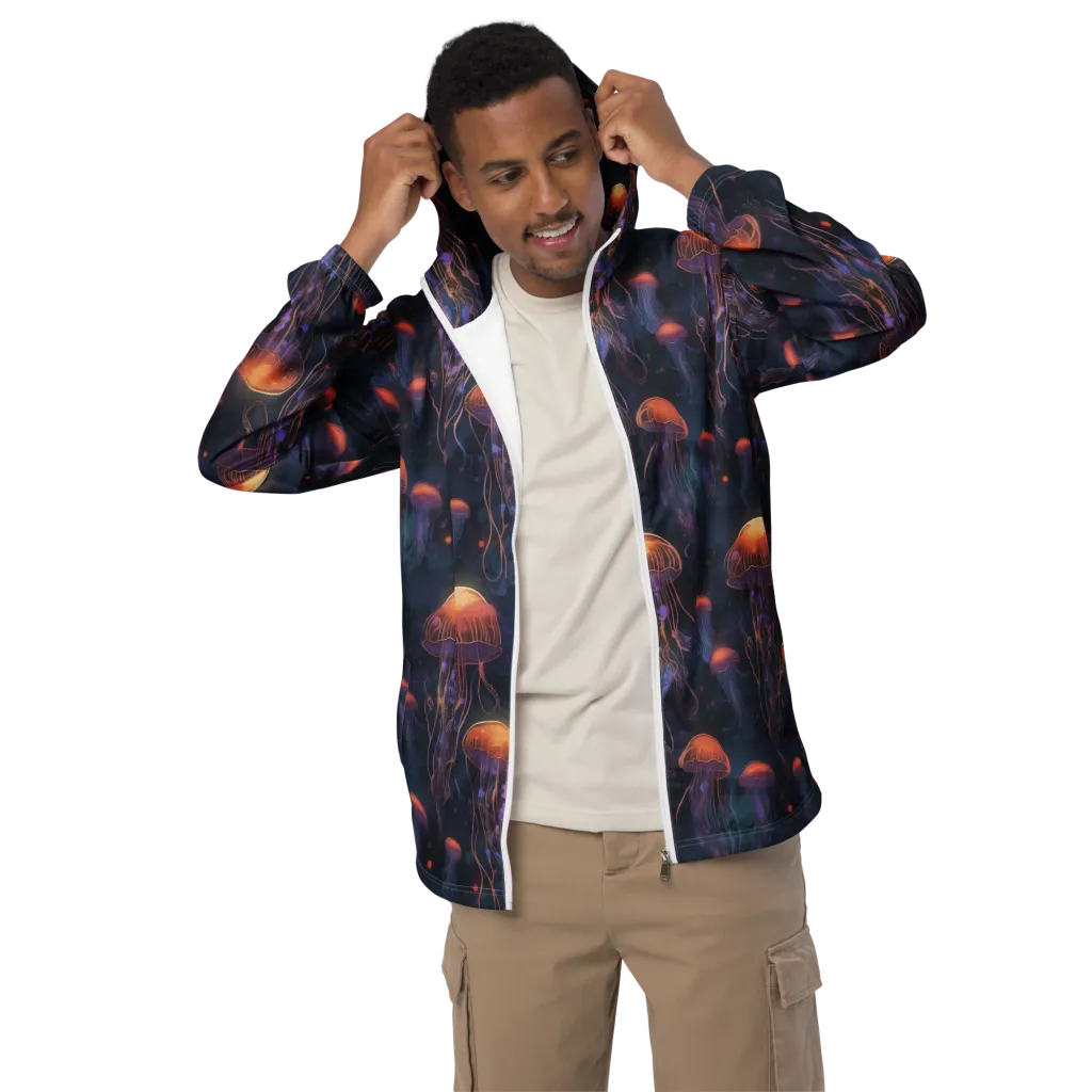 Luminous Undertow on Men's Windbreaker — Front