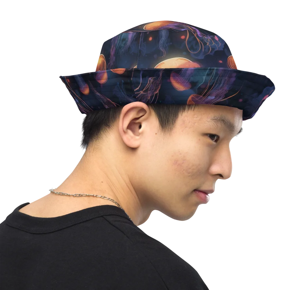 Luminous Undertow on Reversible Bucket Hat — Right Outside