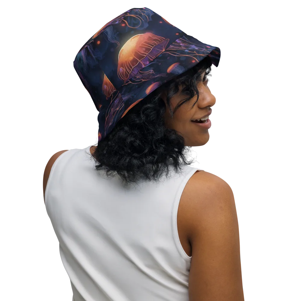 Luminous Undertow on Reversible Bucket Hat — Right Outside
