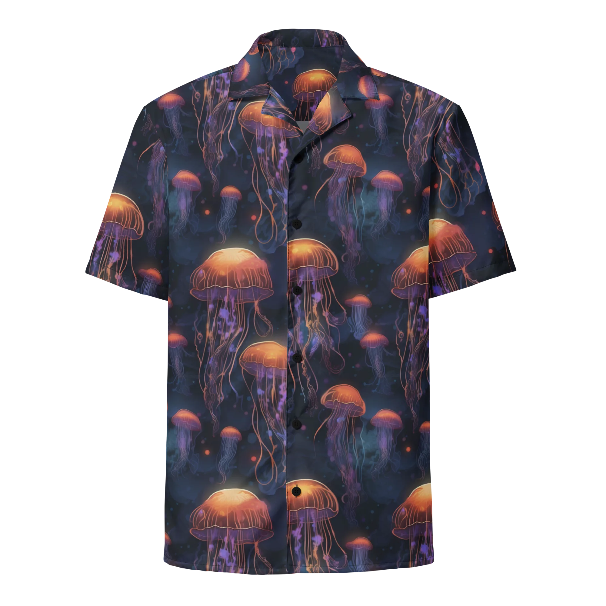 Luminous Undertow on Button Shirt — Front