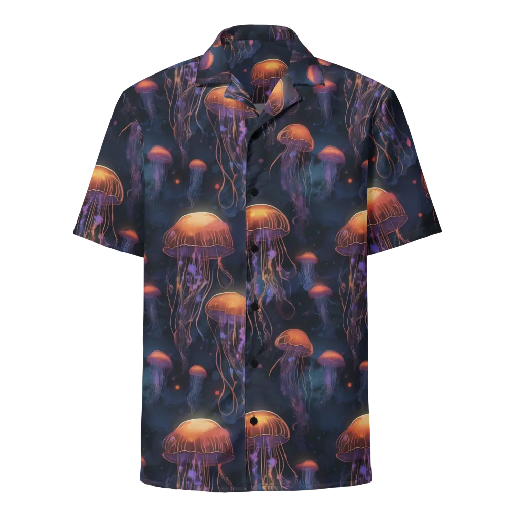 Luminous Undertow on Button Shirt — Front