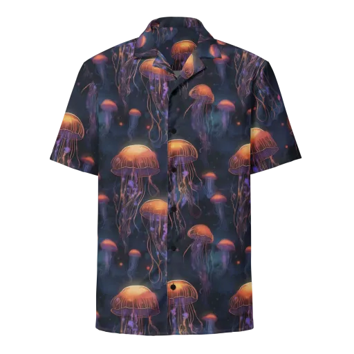 Luminous Undertow on a Button Shirt