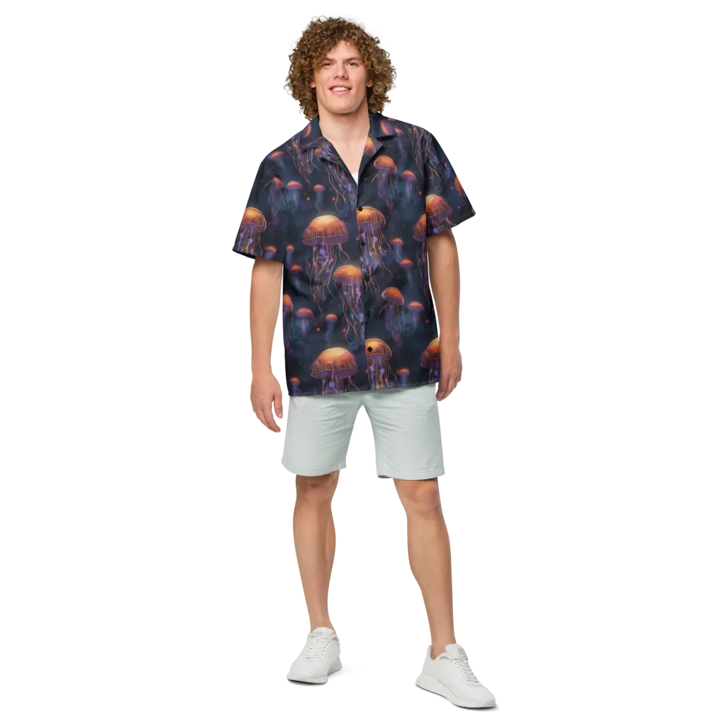 Luminous Undertow on Button Shirt — Front