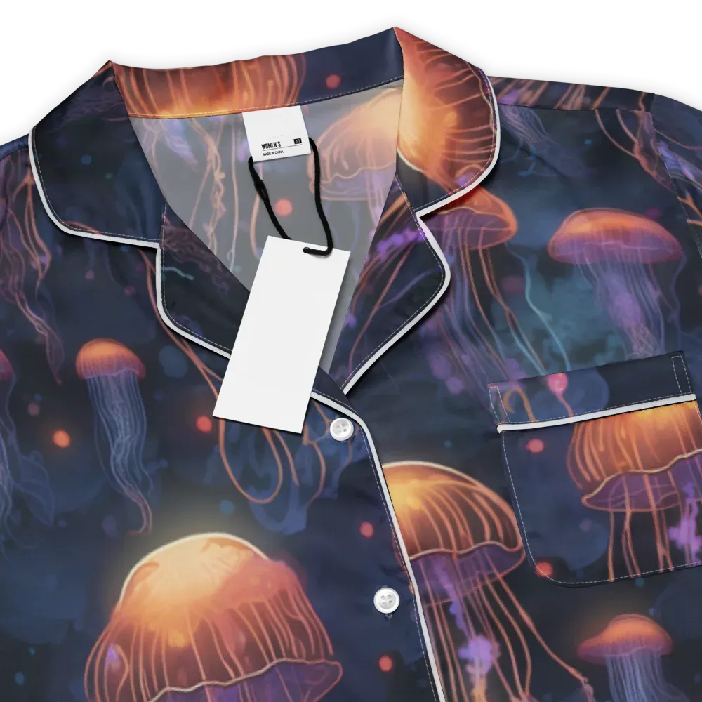 Luminous Undertow on Women's Short Sleeve Pajama Top — Product details