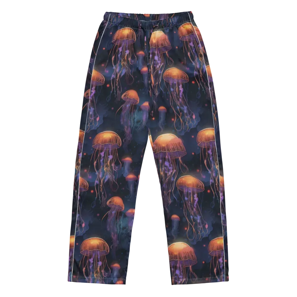 Luminous Undertow on Women's Pajama Pants — Front