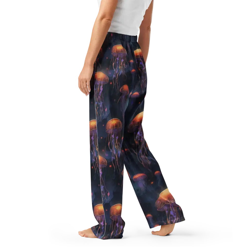 Luminous Undertow on Women's Pajama Pants — Left