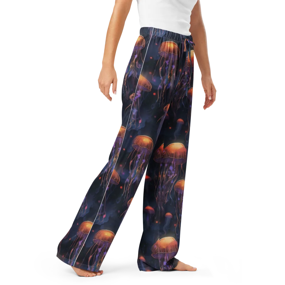 Luminous Undertow on Women's Pajama Pants — Right Front