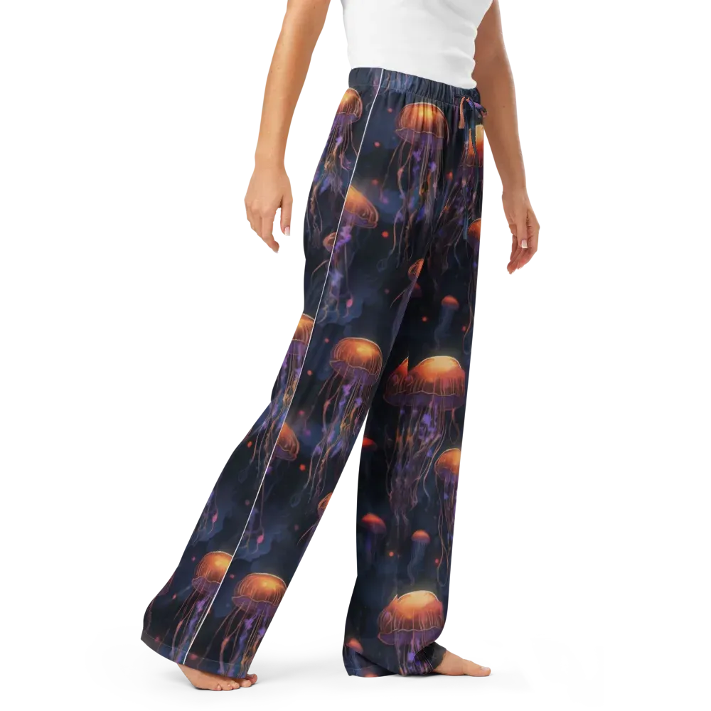 Luminous Undertow on Women's Pajama Pants — Right Front