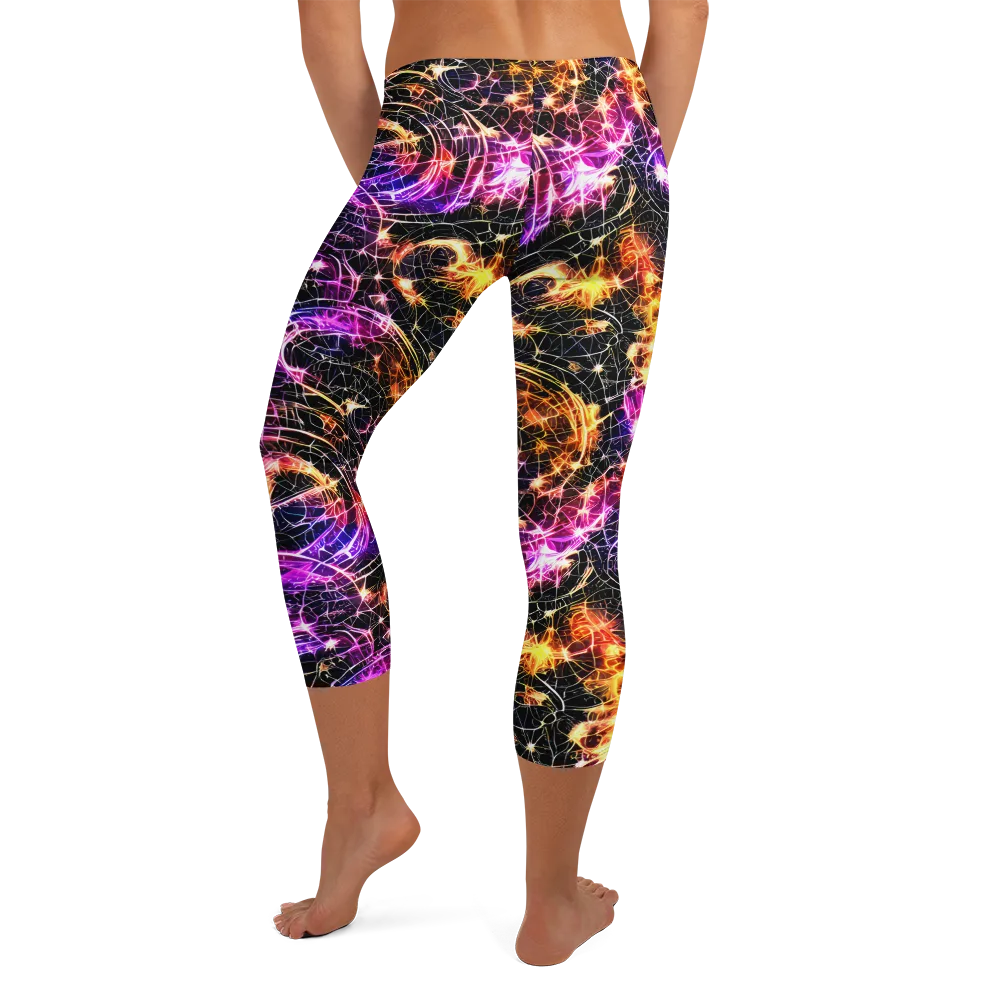 Ember Network on Capri Leggings — Back