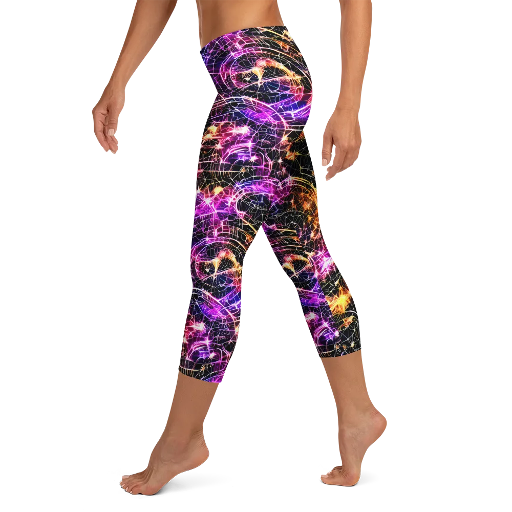 Ember Network on Capri Leggings — Left