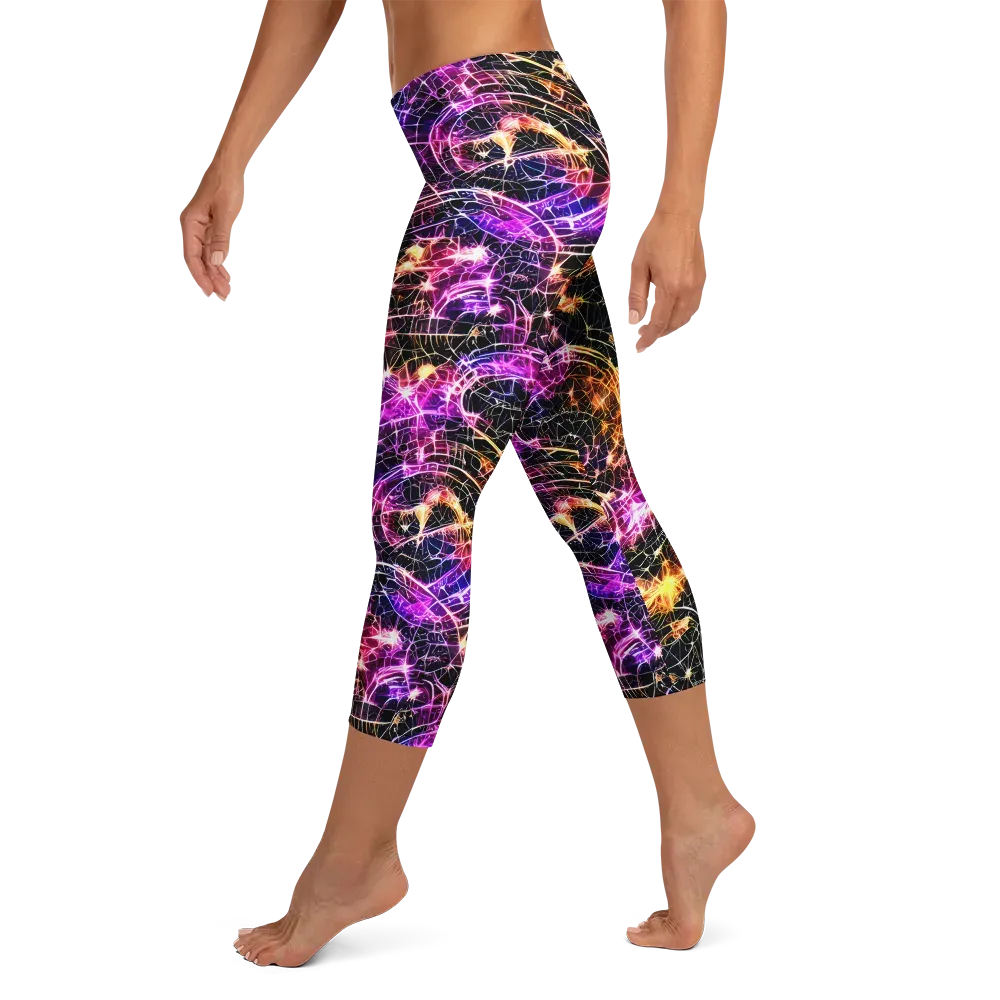 Ember Network on Capri Leggings — Left