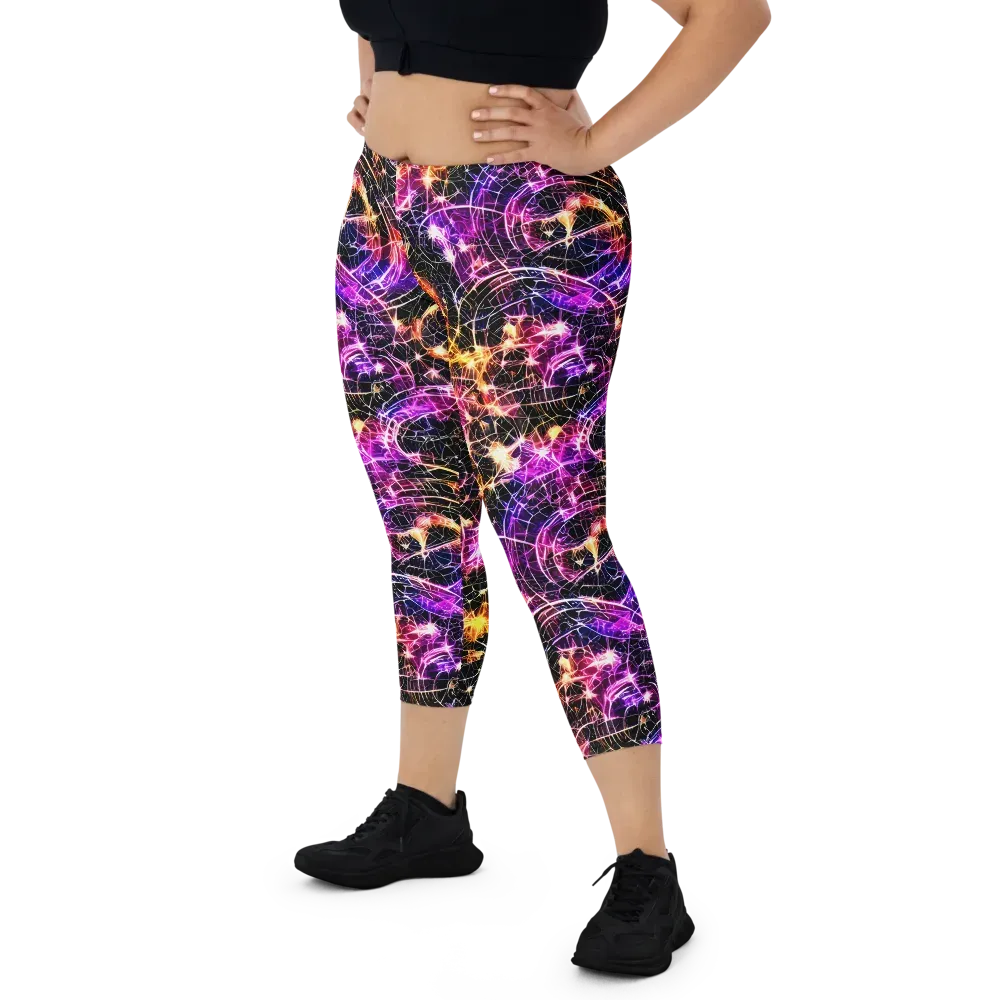 Ember Network on Capri Leggings — Front