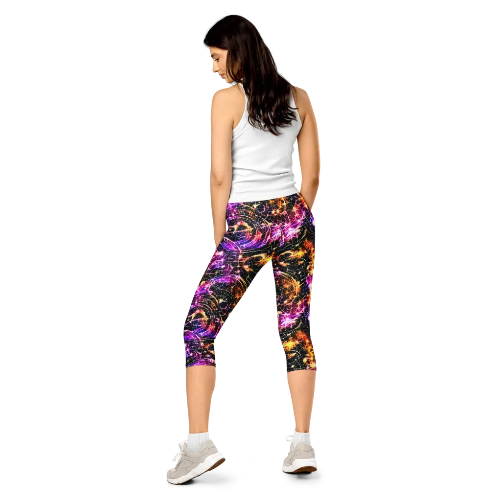 Ember Network on Capri Leggings — Back