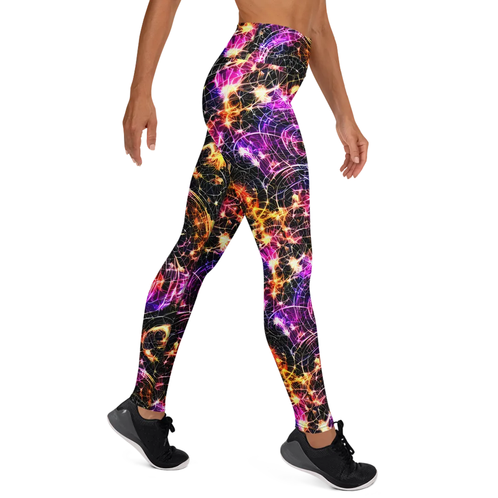 Ember Network on Yoga Leggings — Right