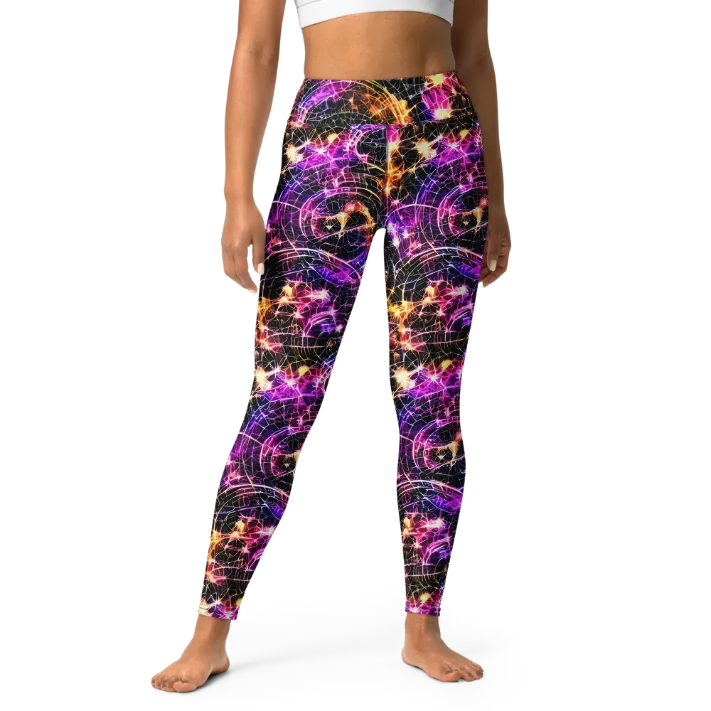 Ember Network on Yoga Leggings — Front