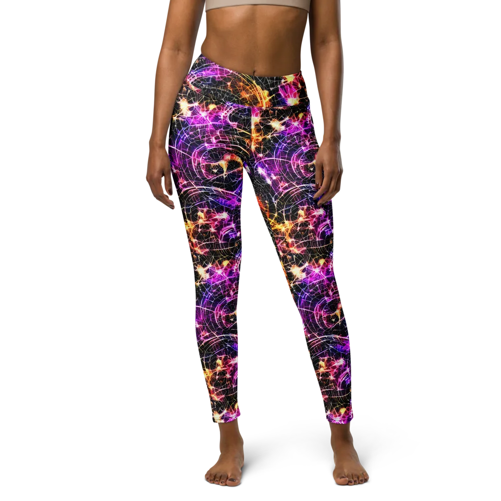 Ember Network on Yoga Leggings — Front