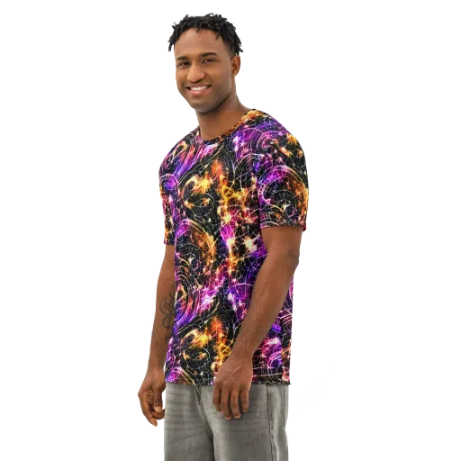 Ember Network on a Men's Cotton Crew Neck T-Shirt
