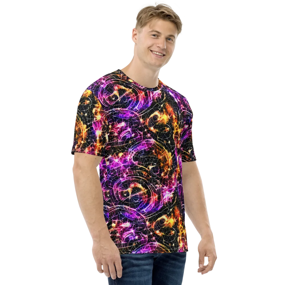 Ember Network on Men's Crew Neck T-Shirt — Right
