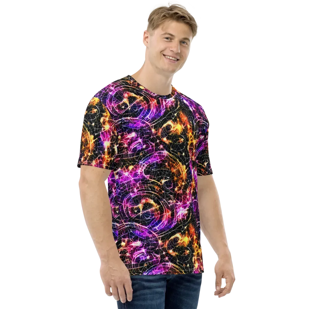 Ember Network on Men's Crew Neck T-Shirt — Right