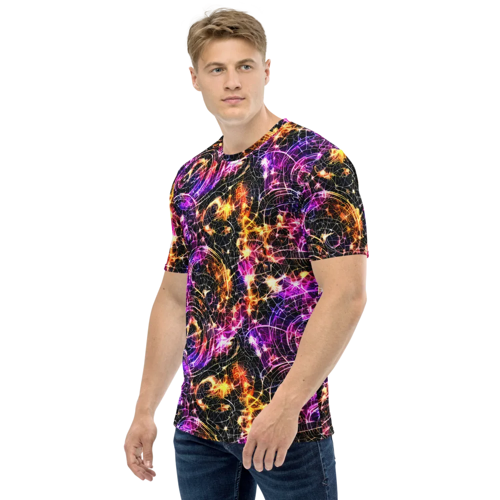 Ember Network on Men's Crew Neck T-Shirt — Left