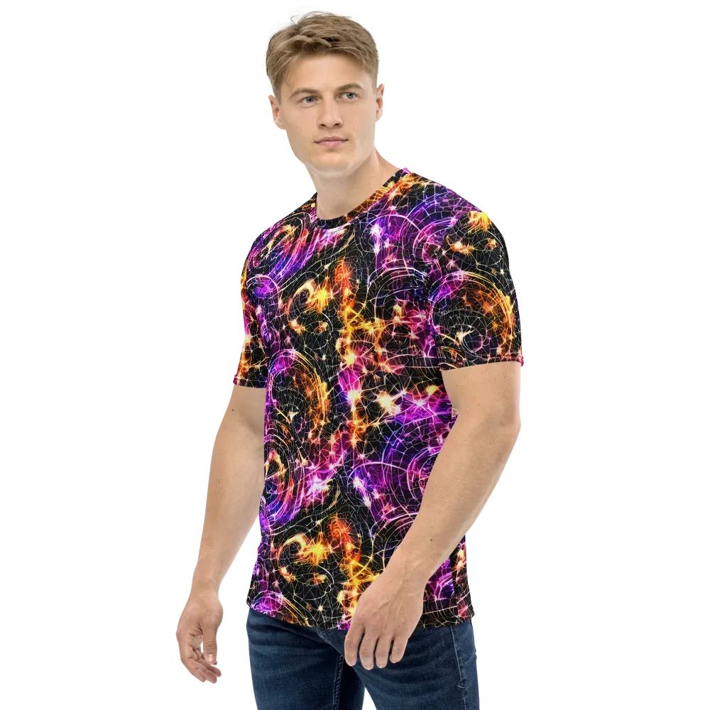 Ember Network on Men's Crew Neck T-Shirt — Left