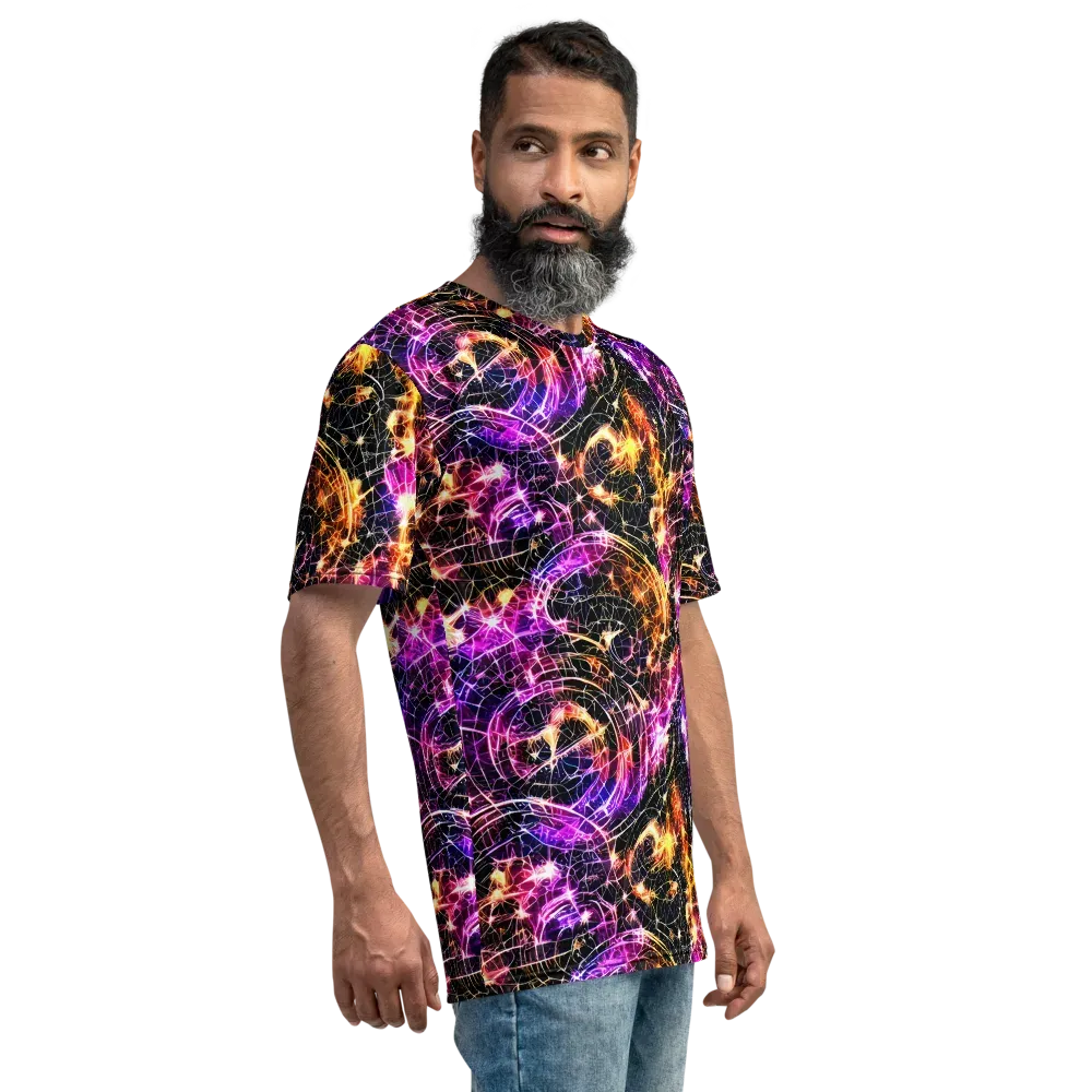 Ember Network on Men's Crew Neck T-Shirt — Right