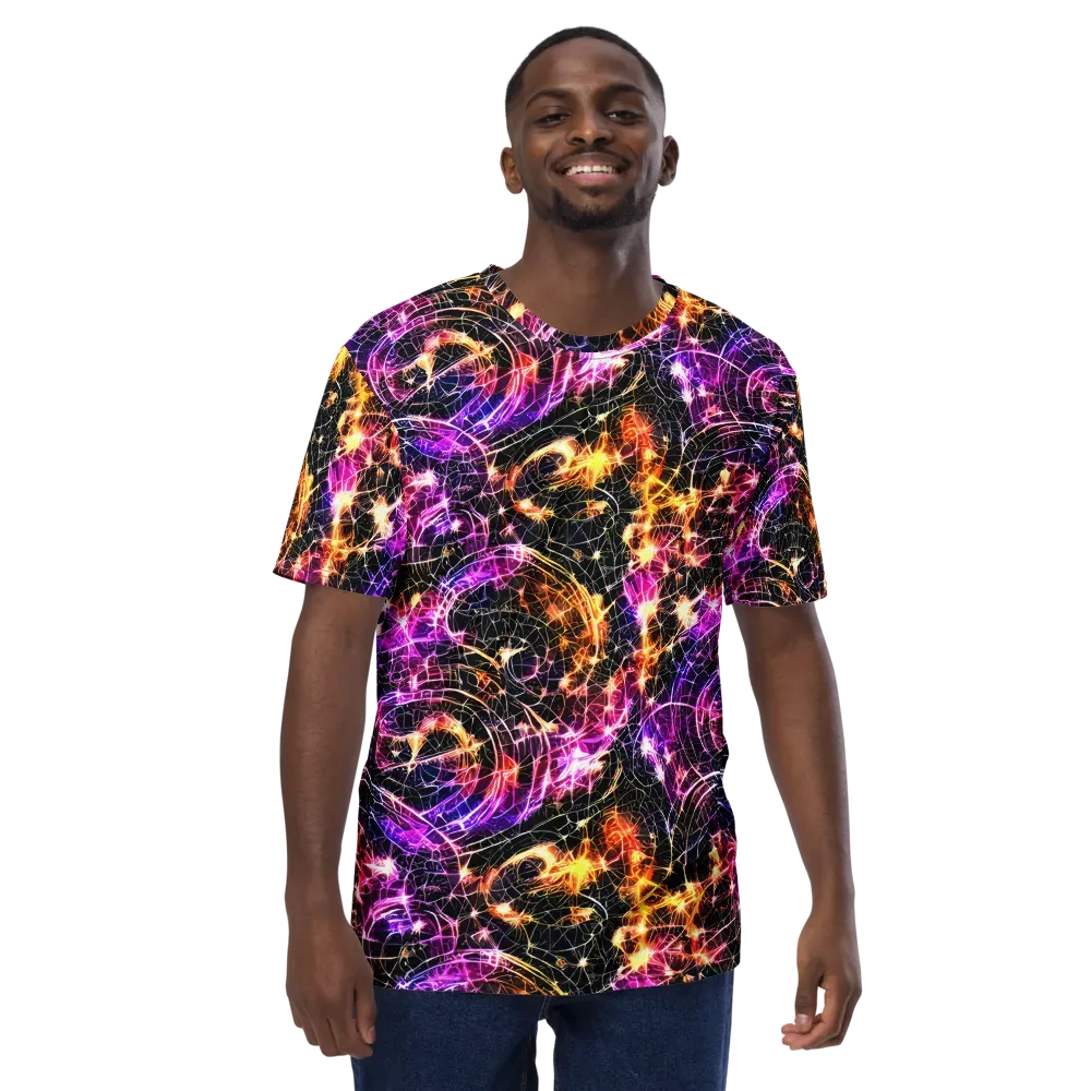 Ember Network on Men's Crew Neck T-Shirt — Front