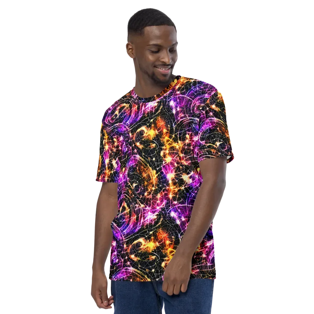 Ember Network on Men's Crew Neck T-Shirt — Left