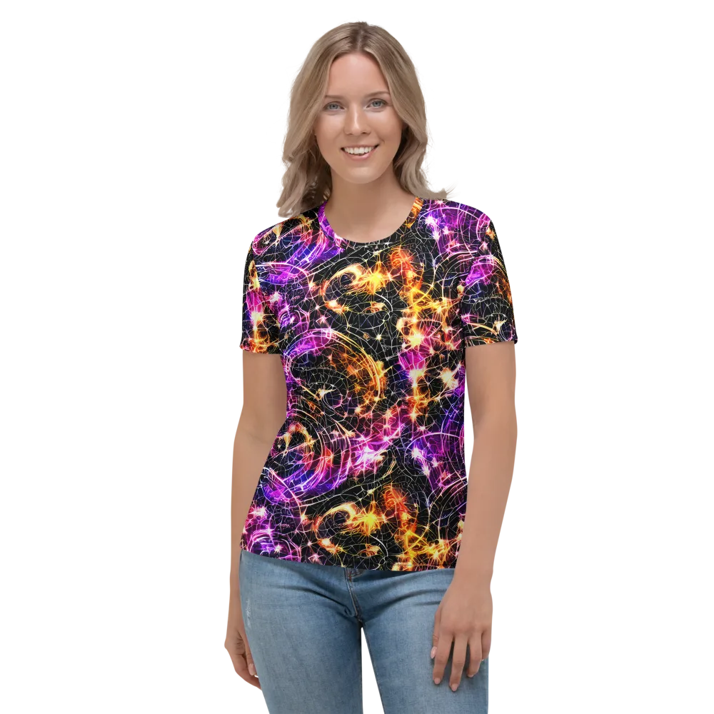 Ember Network on Women's Crew Neck T-Shirt — Front
