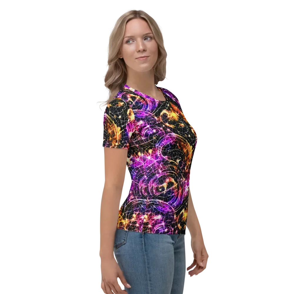 Ember Network on Women's Crew Neck T-Shirt — Right