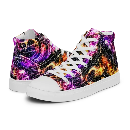 Ember Network on a Women's High Top Canvas Shoes