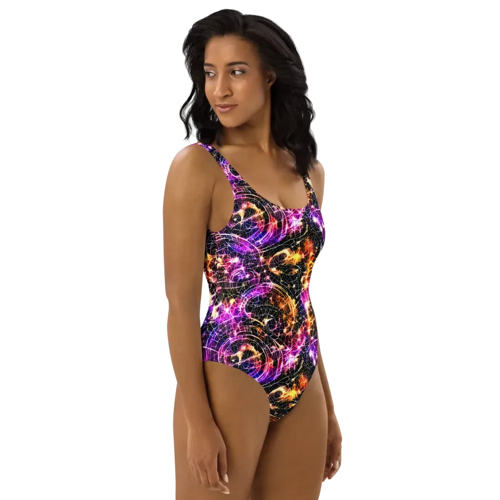 Ember Network on One-Piece Swimsuit — Right