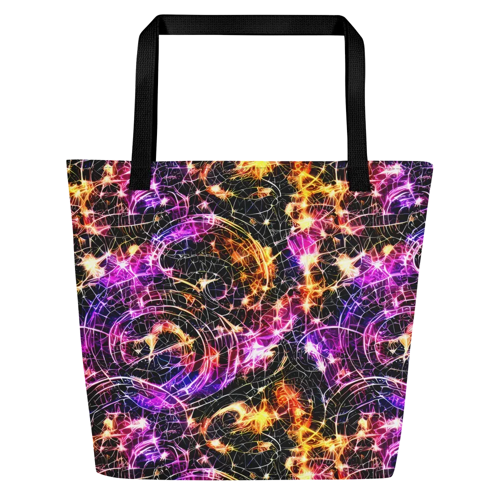 Ember Network on Large Tote Bag W/ Pocket — Front