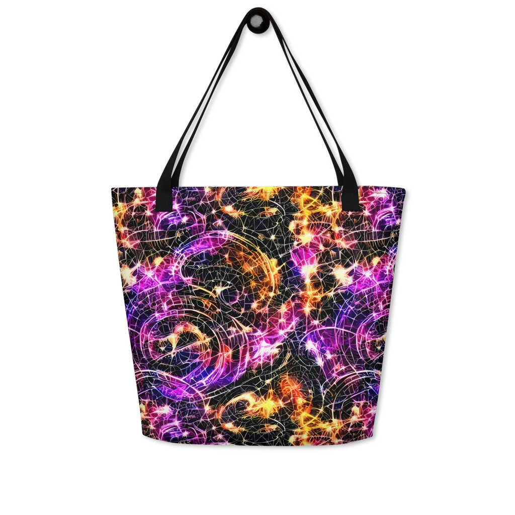 Ember Network on Large Tote Bag W/ Pocket — Front
