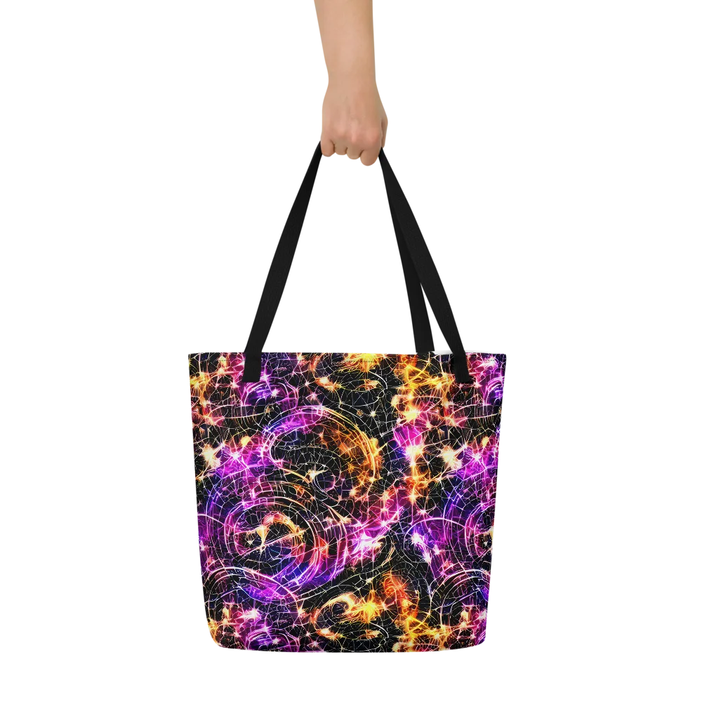 Ember Network on Large Tote Bag W/ Pocket — Front