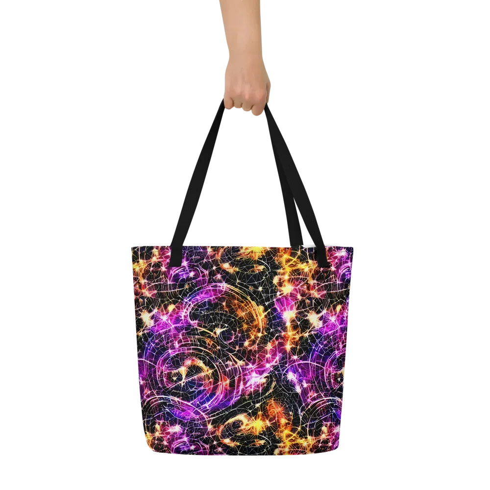 Ember Network on Large Tote Bag W/ Pocket — Front