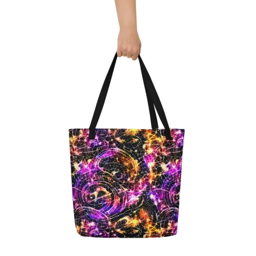 Ember Network on a Large Tote Bag W/ Pocket