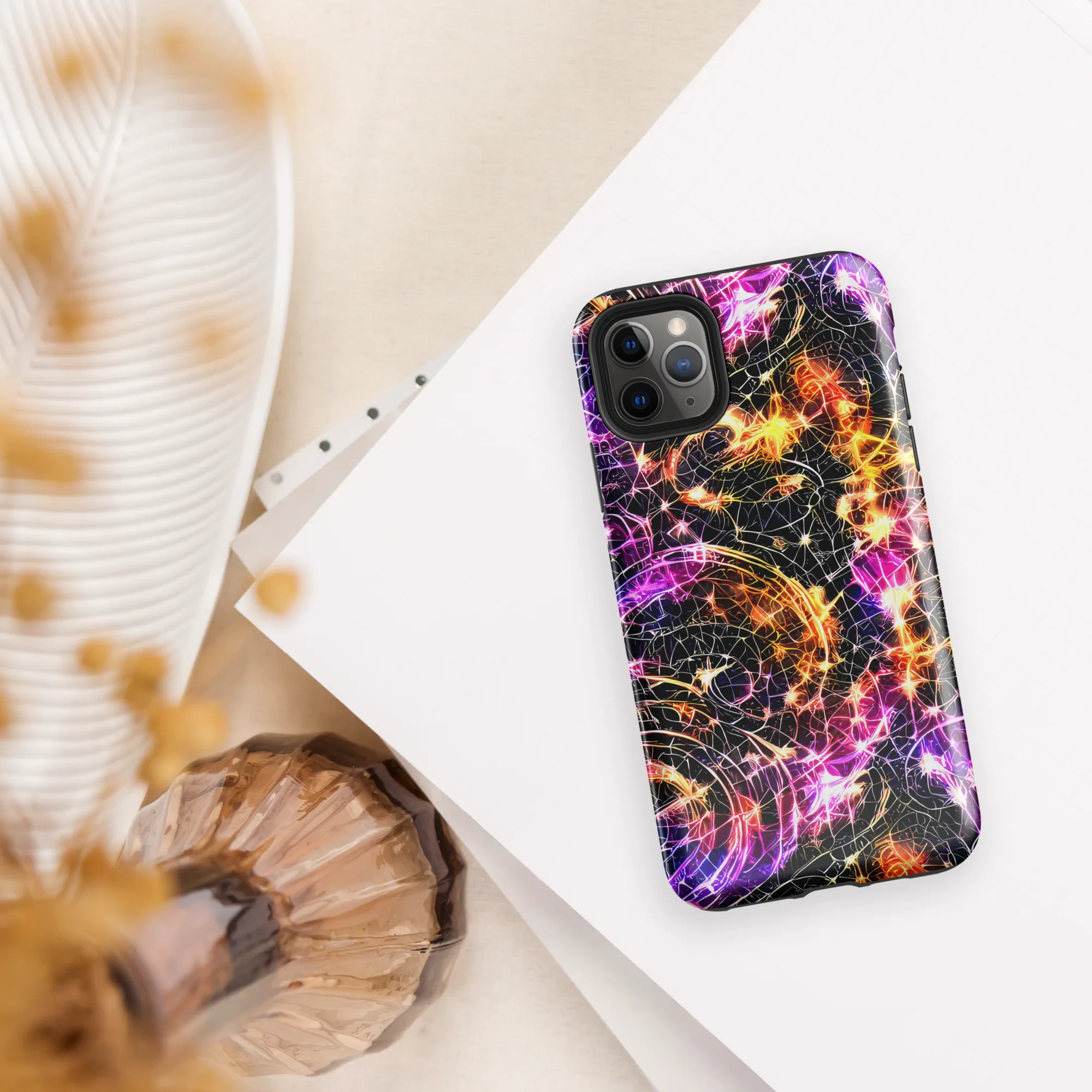 Ember Network on Tough Case for iPhone® — Front