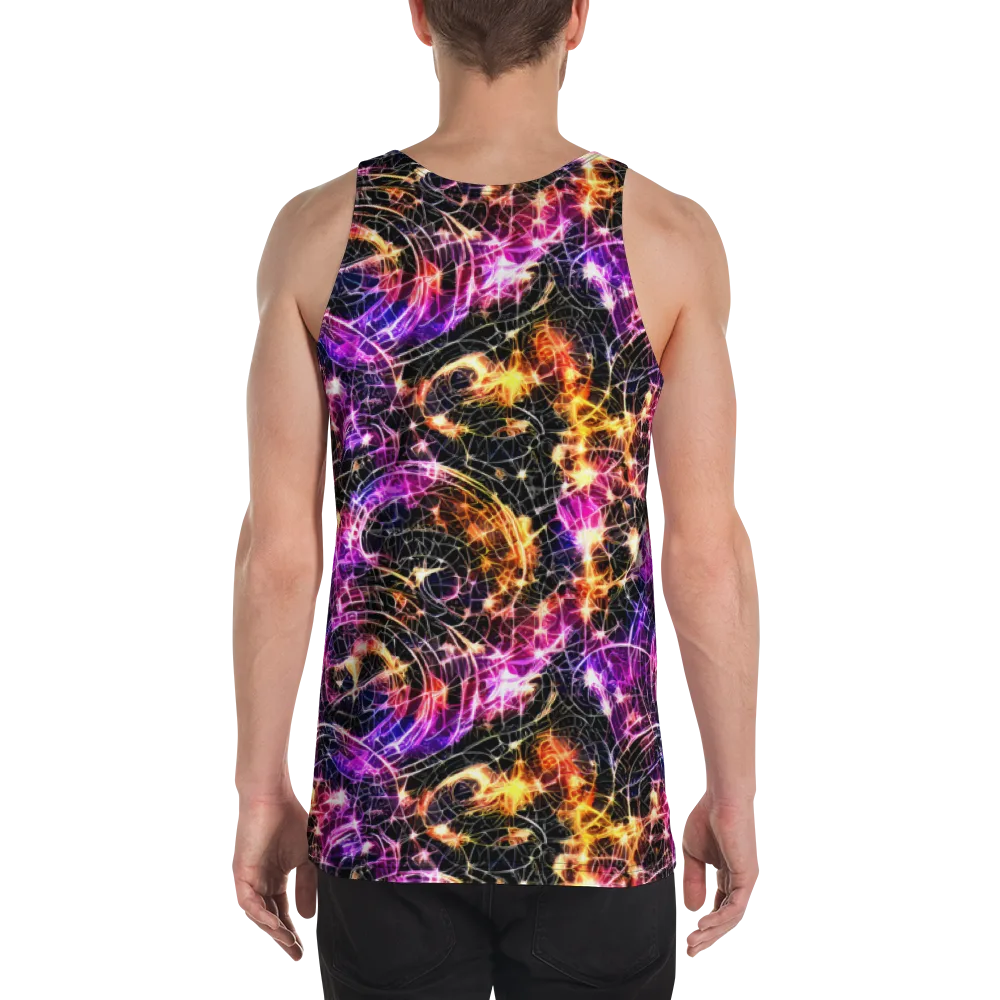 Ember Network on Men's Tank Top — Back