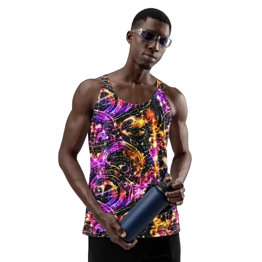 Ember Network on Men's Tank Top — Front