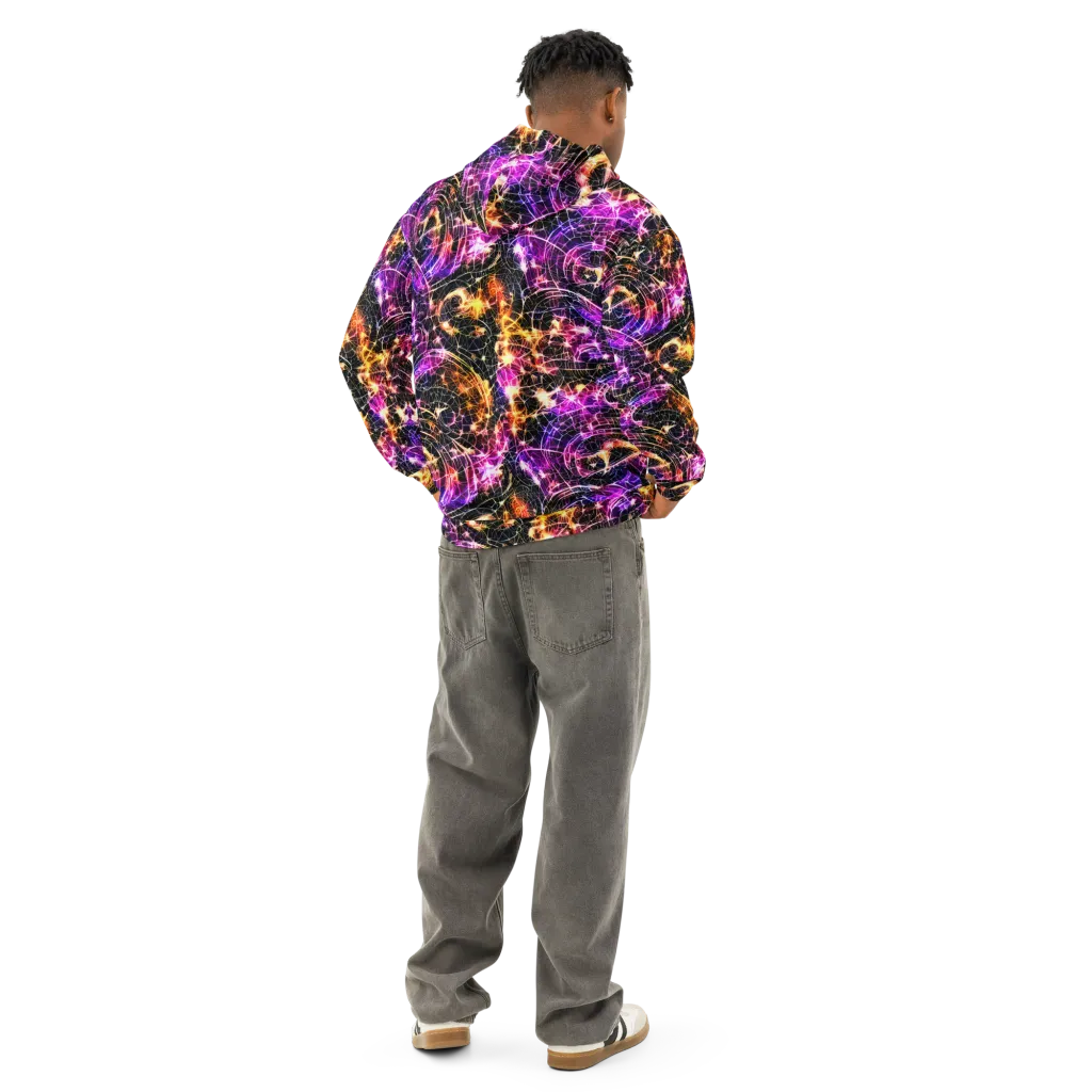 Ember Network on Cotton Hoodie — Back