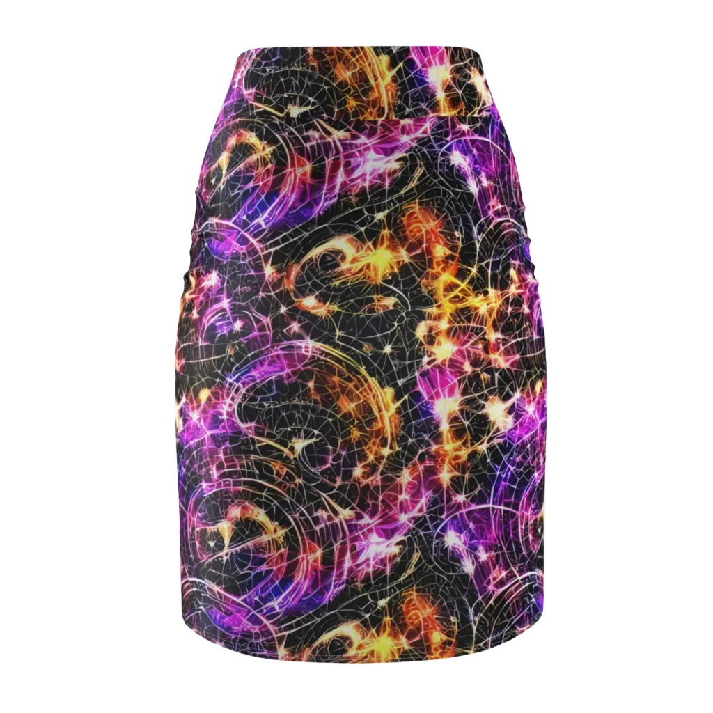 Ember Network on Pencil Skirt — Back