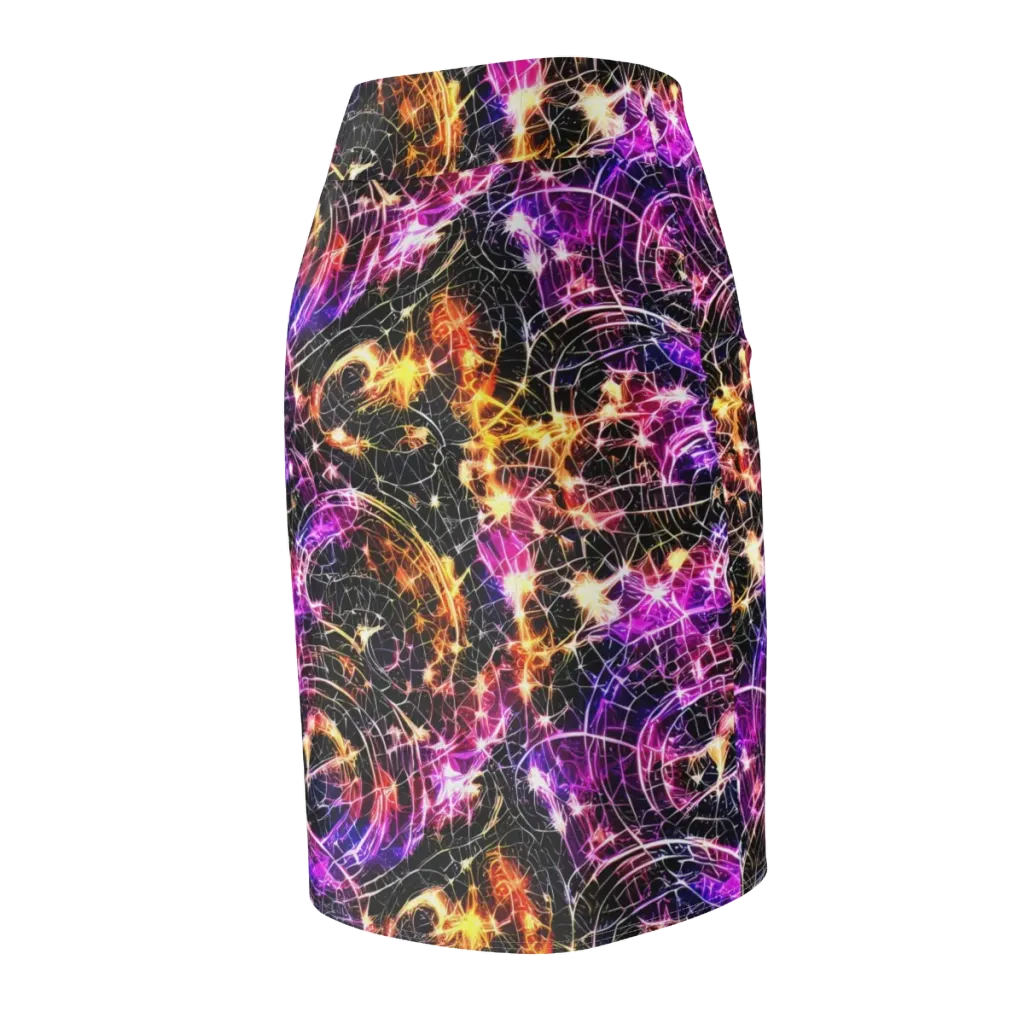 Ember Network on Pencil Skirt — Back Side